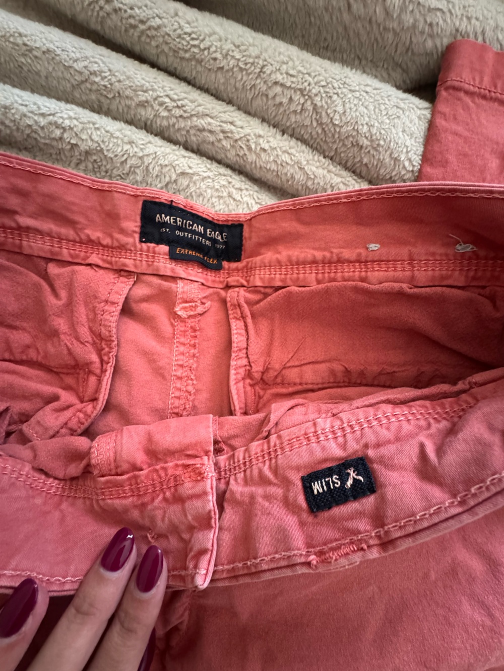 American Eagle Outfitters Coral Pink Pants - Picture 4 of 6
